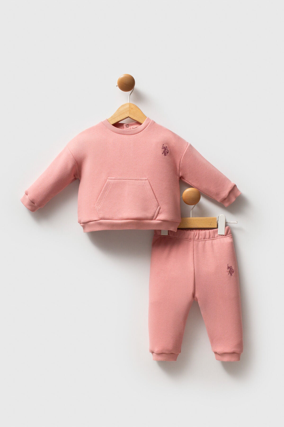 U.S. Polo Assn. Kız Bebek Kışlık Regular Fit Pembe Bebek Takımı USB2718-C-V2 Ürün ana görseli