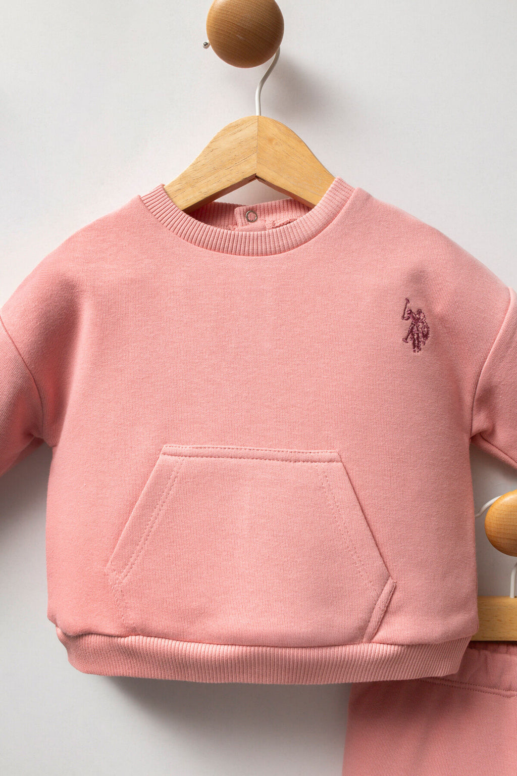 U.S. Polo Assn. Kız Bebek Kışlık Regular Fit Pembe Bebek Takımı USB2718-C-V2