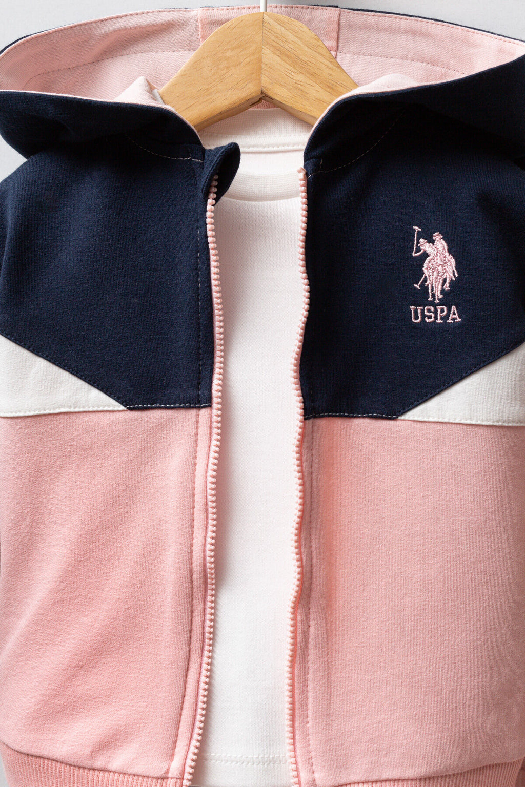 U.S. Polo Assn. Kız Bebek Kışlık Regular Fit Pembe Bebek Takımı USB2758-C-V1