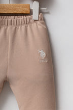 U.S. Polo Assn. Kız Bebek Kışlık Regular Fit Kahverengi Bebek Takımı USB2723-C-V1
