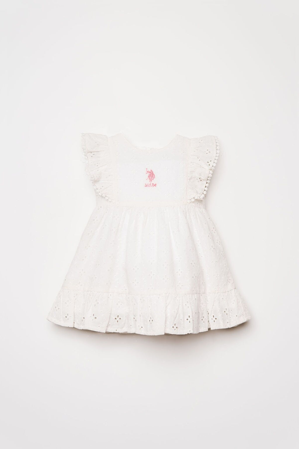 Us.Polo Assn. Kız Bebek Beyaz Elbise