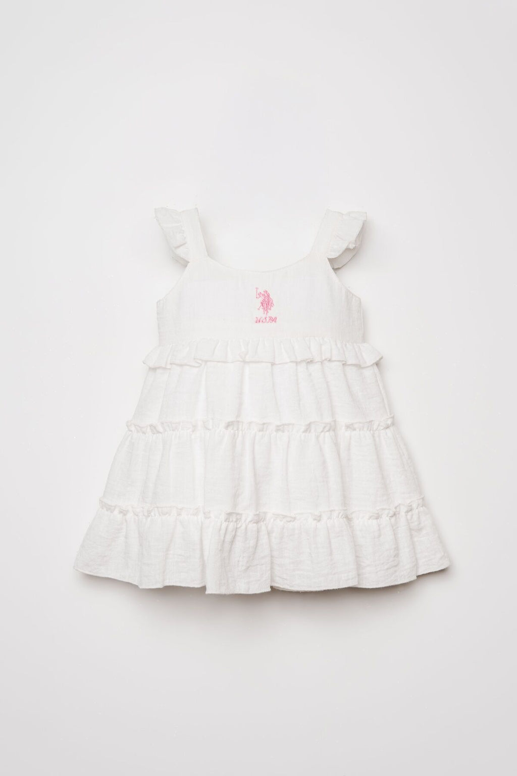 Us.Polo Assn. Kız Bebek Beyaz Elbise