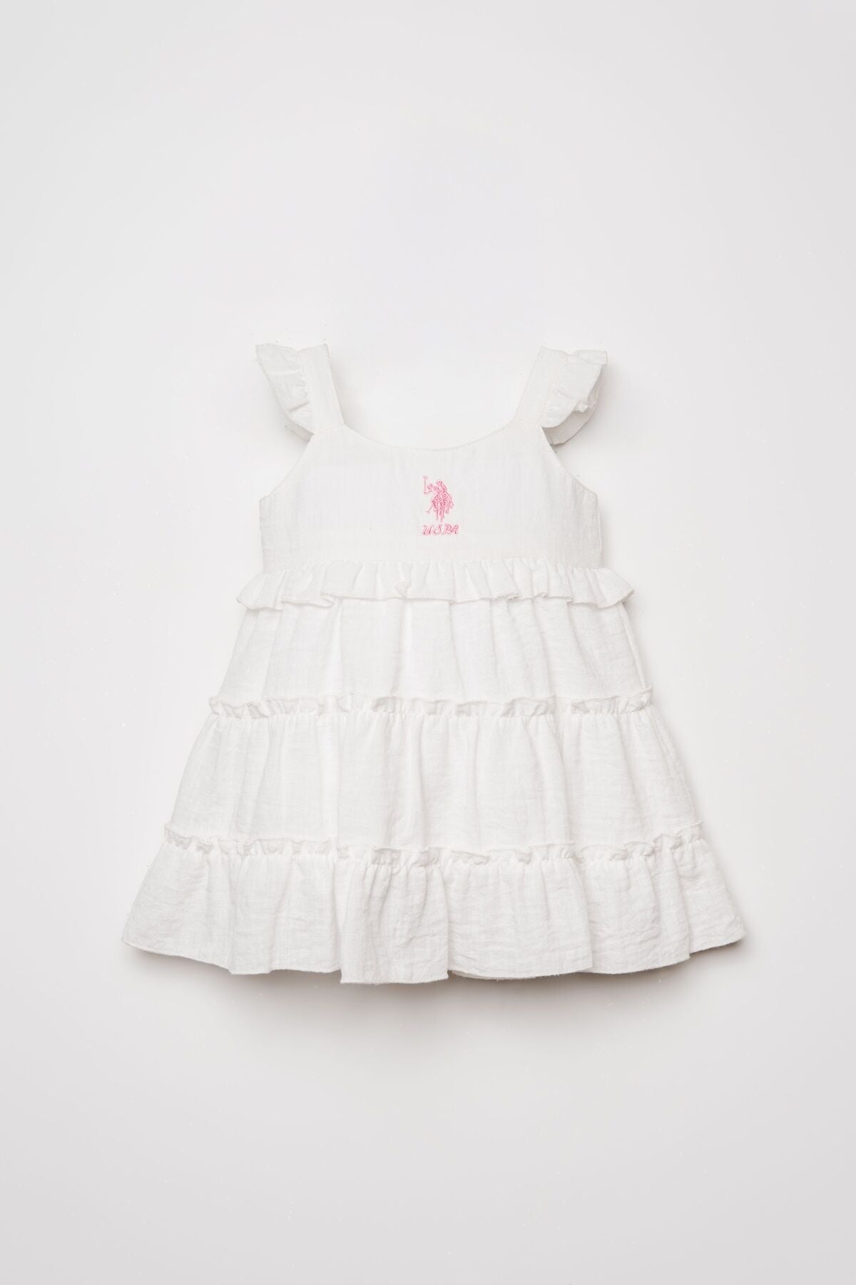 Us.Polo Assn. Kız Bebek Beyaz Elbise