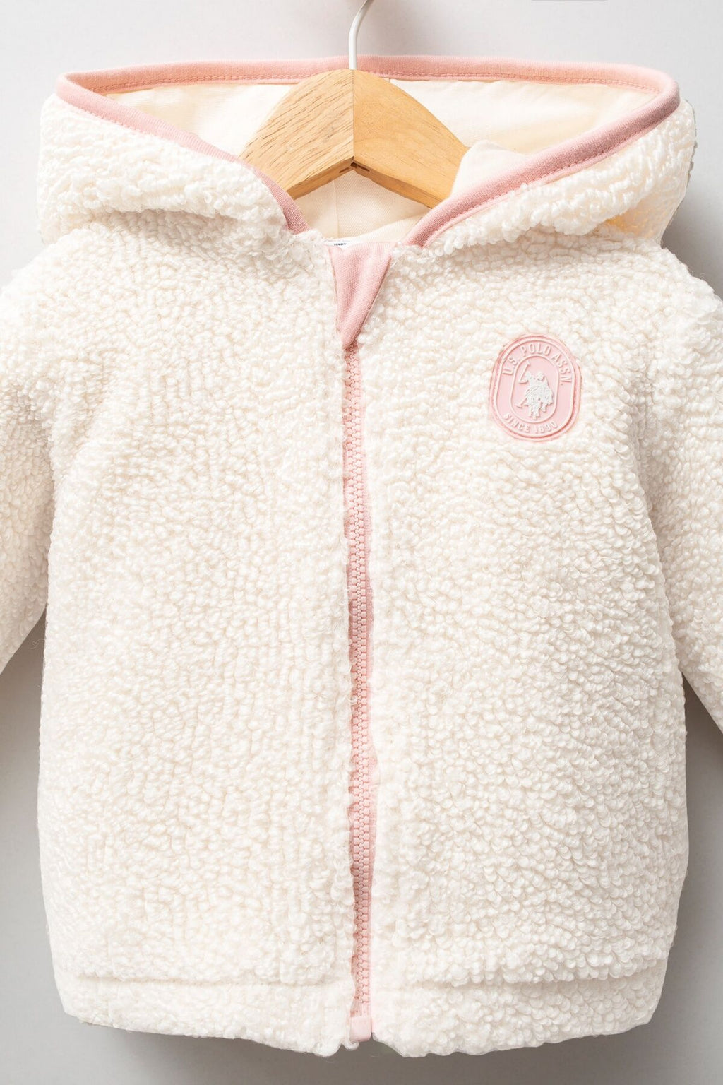 U.S. Polo Assn. Kız Bebek Kışlık Regular Fit Krem Mont USB2776-C-V1