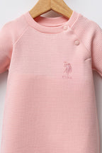 U.S. Polo Assn. Kız Bebek Kışlık Regular Fit Pembe Tulum USB2717-C-V1