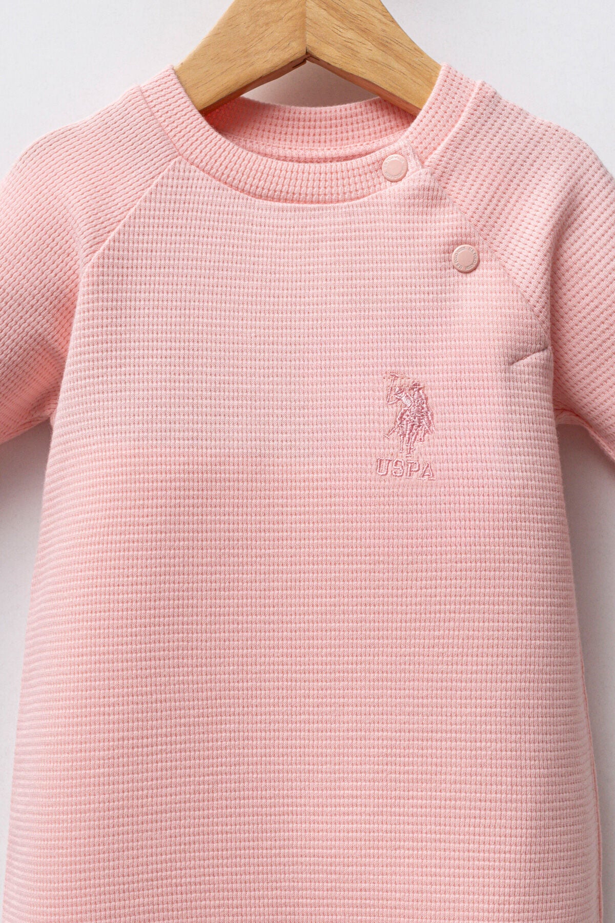 U.S. Polo Assn. Kız Bebek Kışlık Regular Fit Pembe Tulum USB2717-C-V1