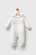 U.S. Polo Assn. Kız Bebek Kışlık Regular Fit Beyaz Tulum USB2745-C-V2