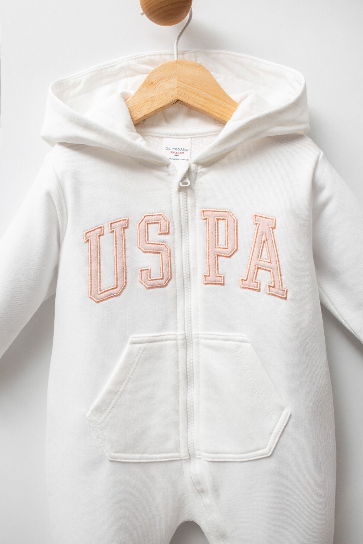U.S. Polo Assn. Kız Bebek Kışlık Regular Fit Beyaz Tulum USB2745-C-V2 Ürün ikincil görseli