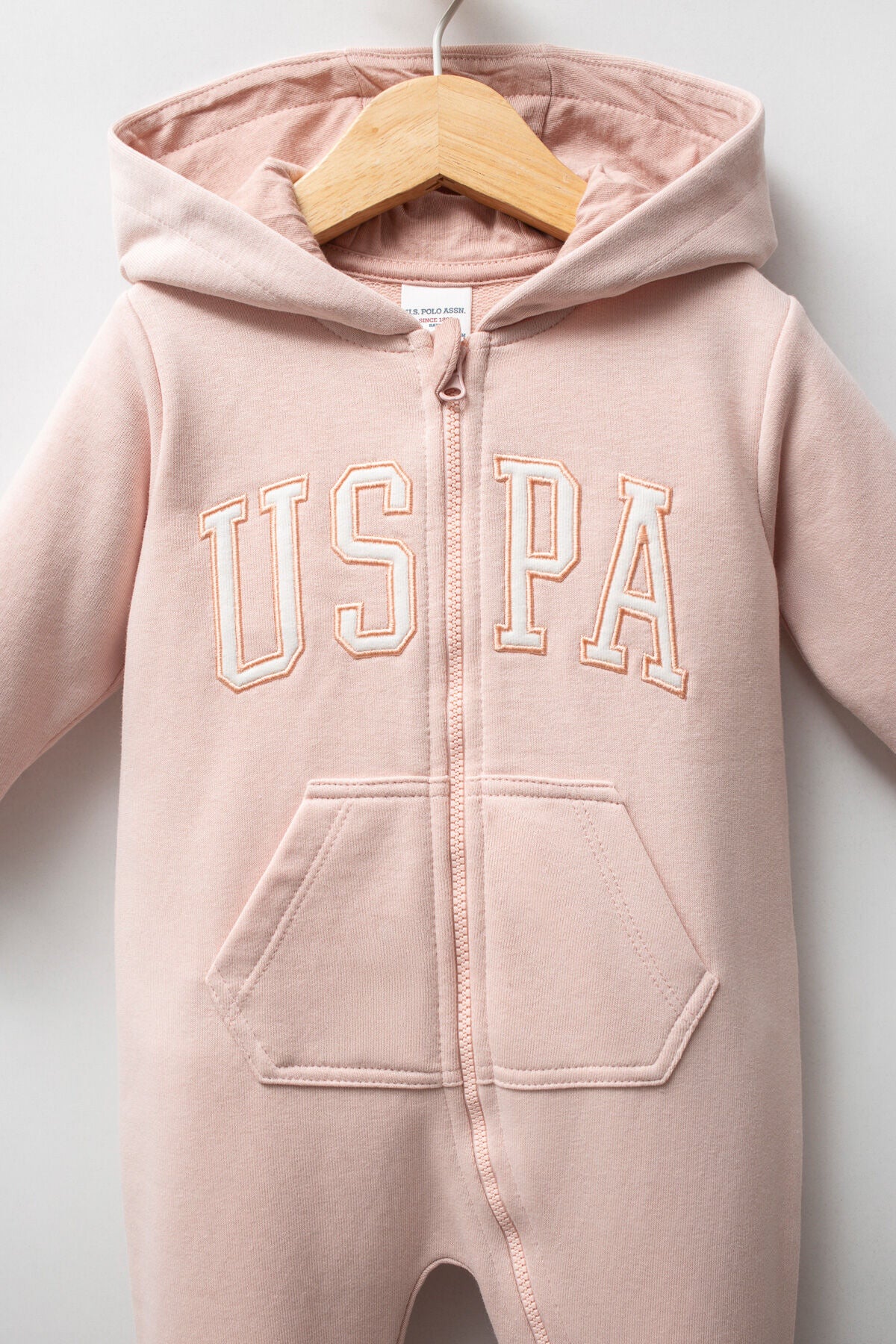 U.S. Polo Assn. Kız Bebek Kışlık Regular Fit Pembe Tulum USB2745-C-V1 Ürün ikincil görseli