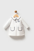 U.S.POLO ASSN KIZ BEBEK PİKE ELBİSE