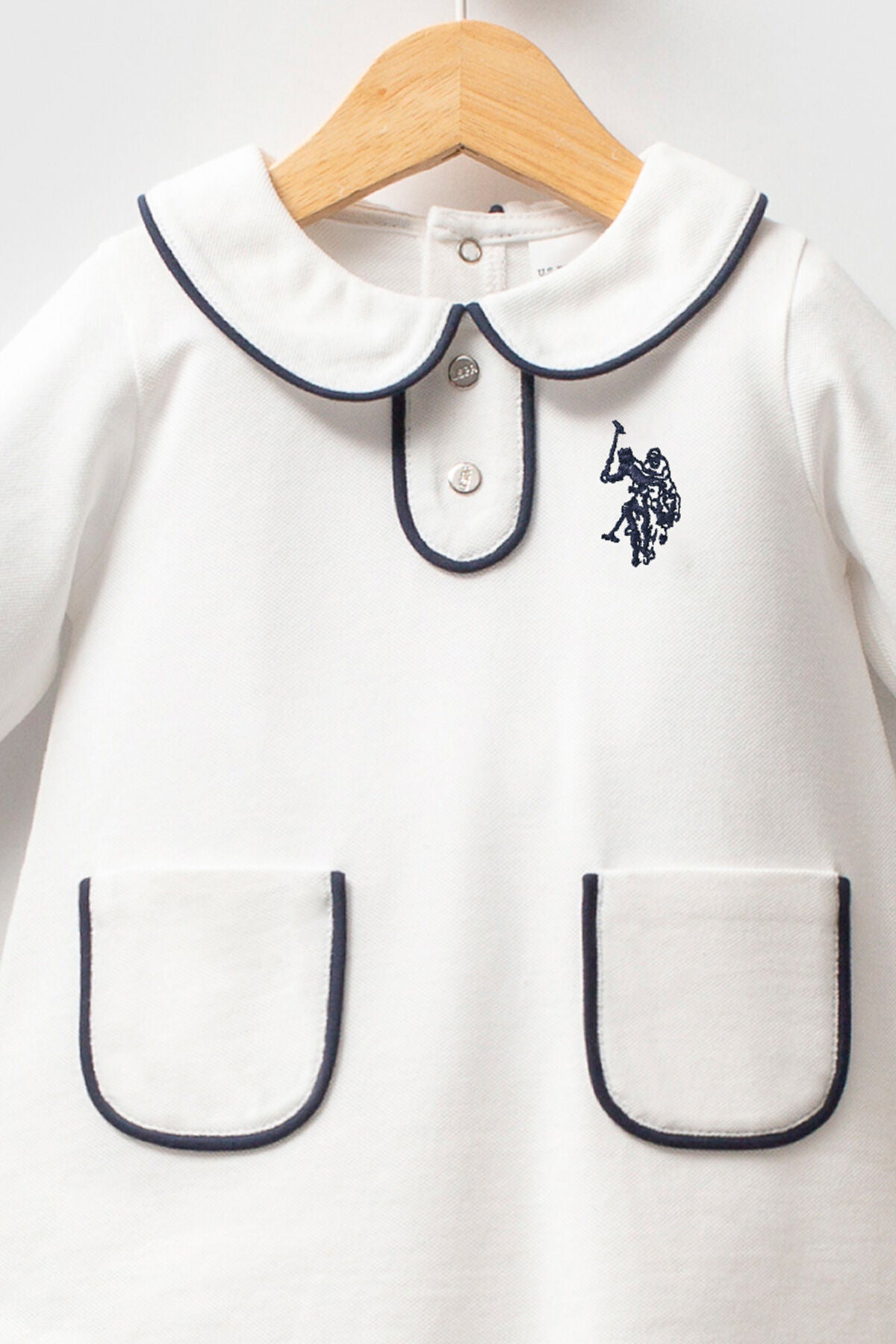U.S.POLO ASSN KIZ BEBEK PİKE ELBİSE