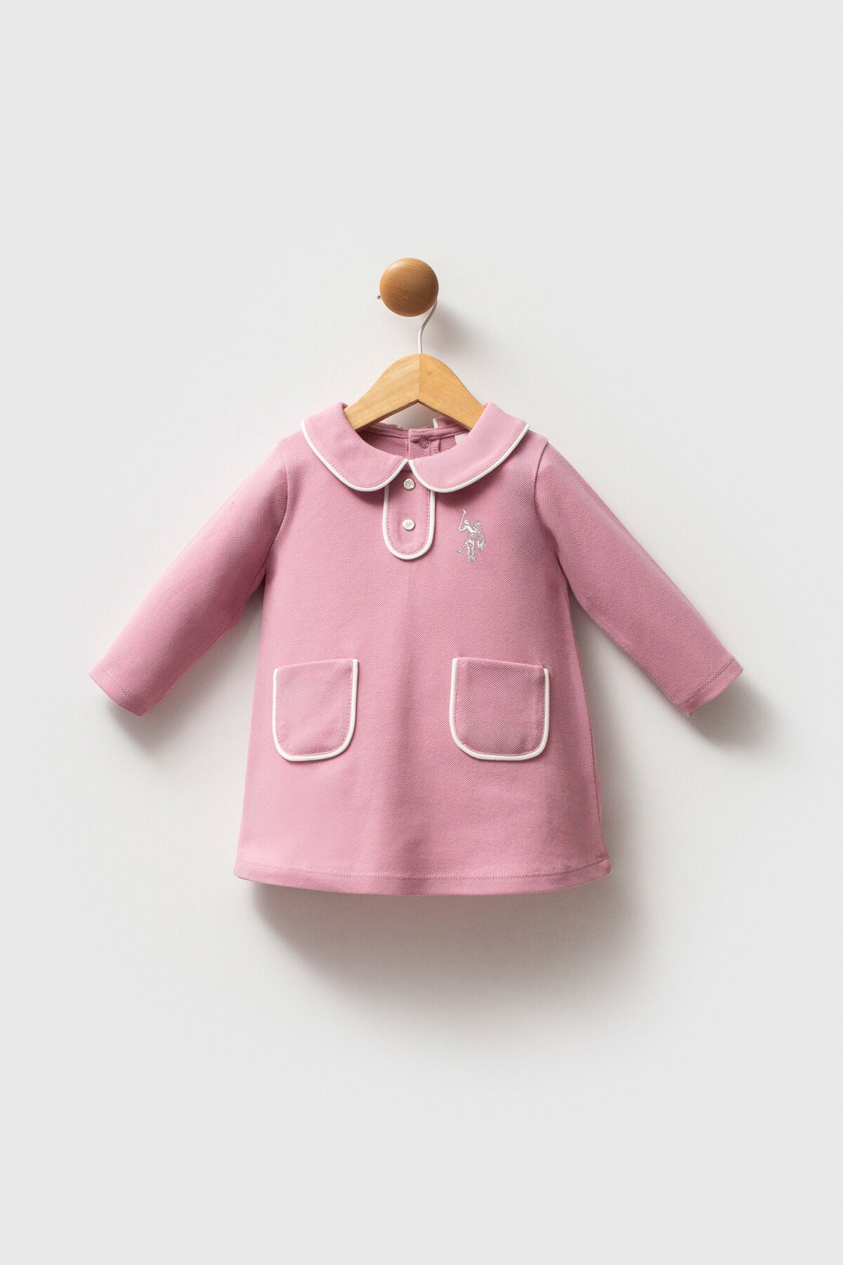 U.S. Polo Assn. Kýz Bebek Kýþlýk Regular Fit Pembe Elbise USB2740-C-V4 Ürün ana görseli