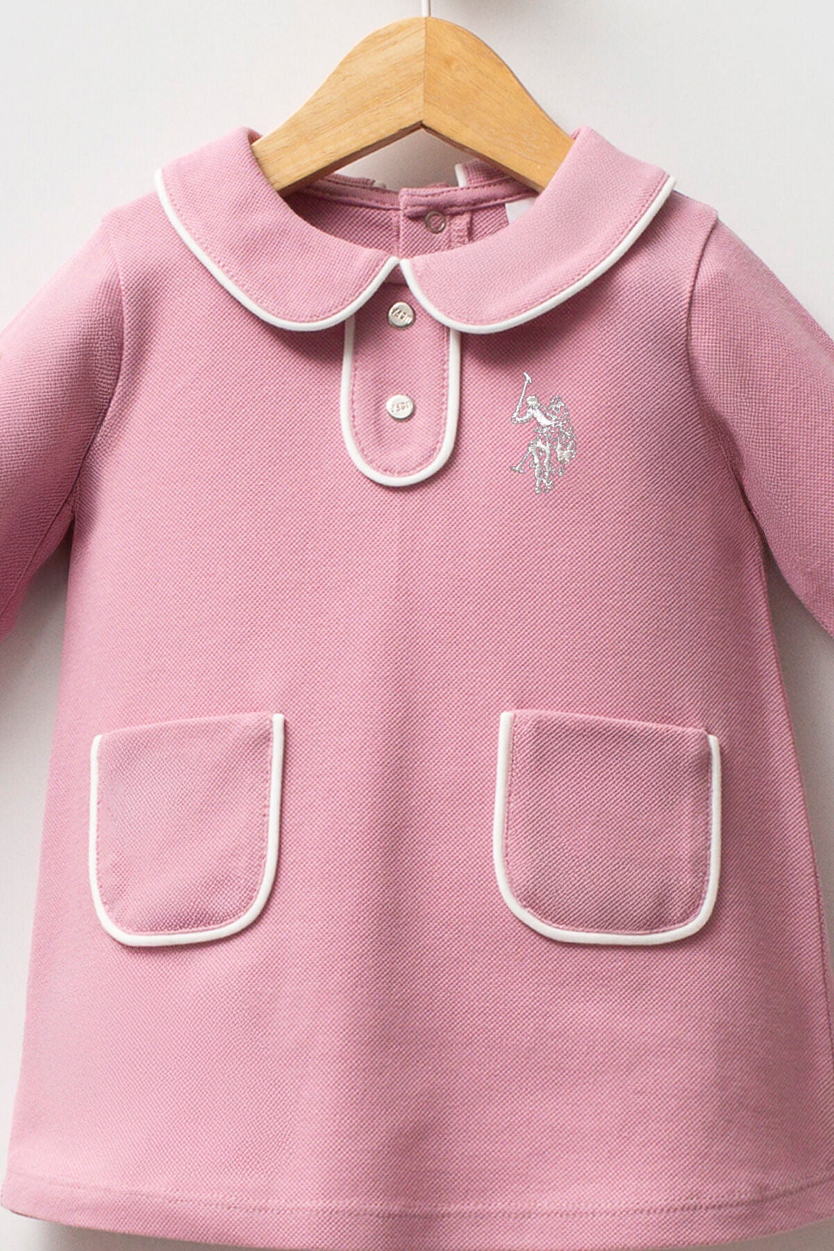 U.S.POLO ASSN KIZ BEBEK PİKE ELBİSE