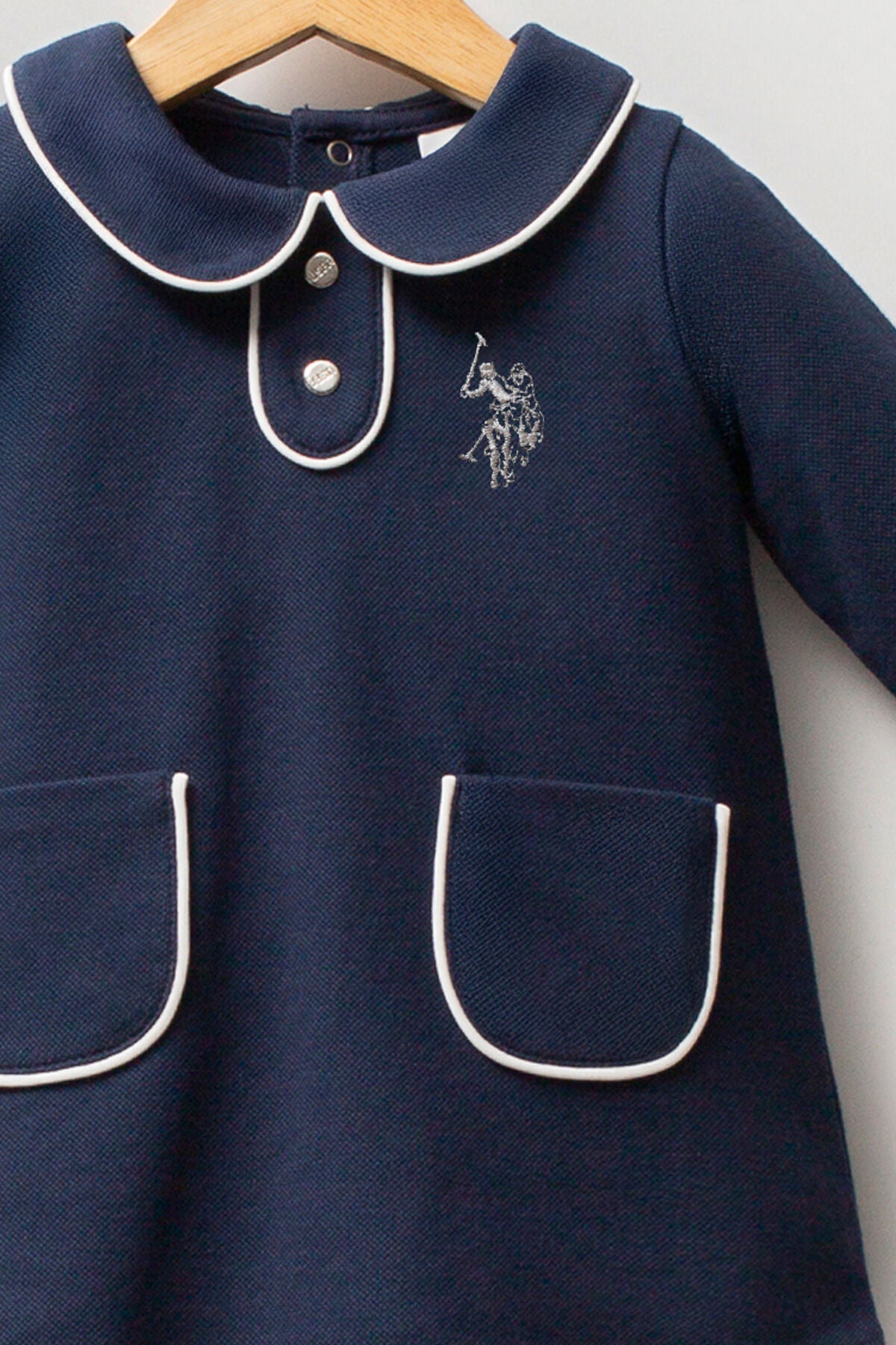 U.S.POLO ASSN KIZ BEBEK PİKE ELBİSE Ürün ikincil görseli
