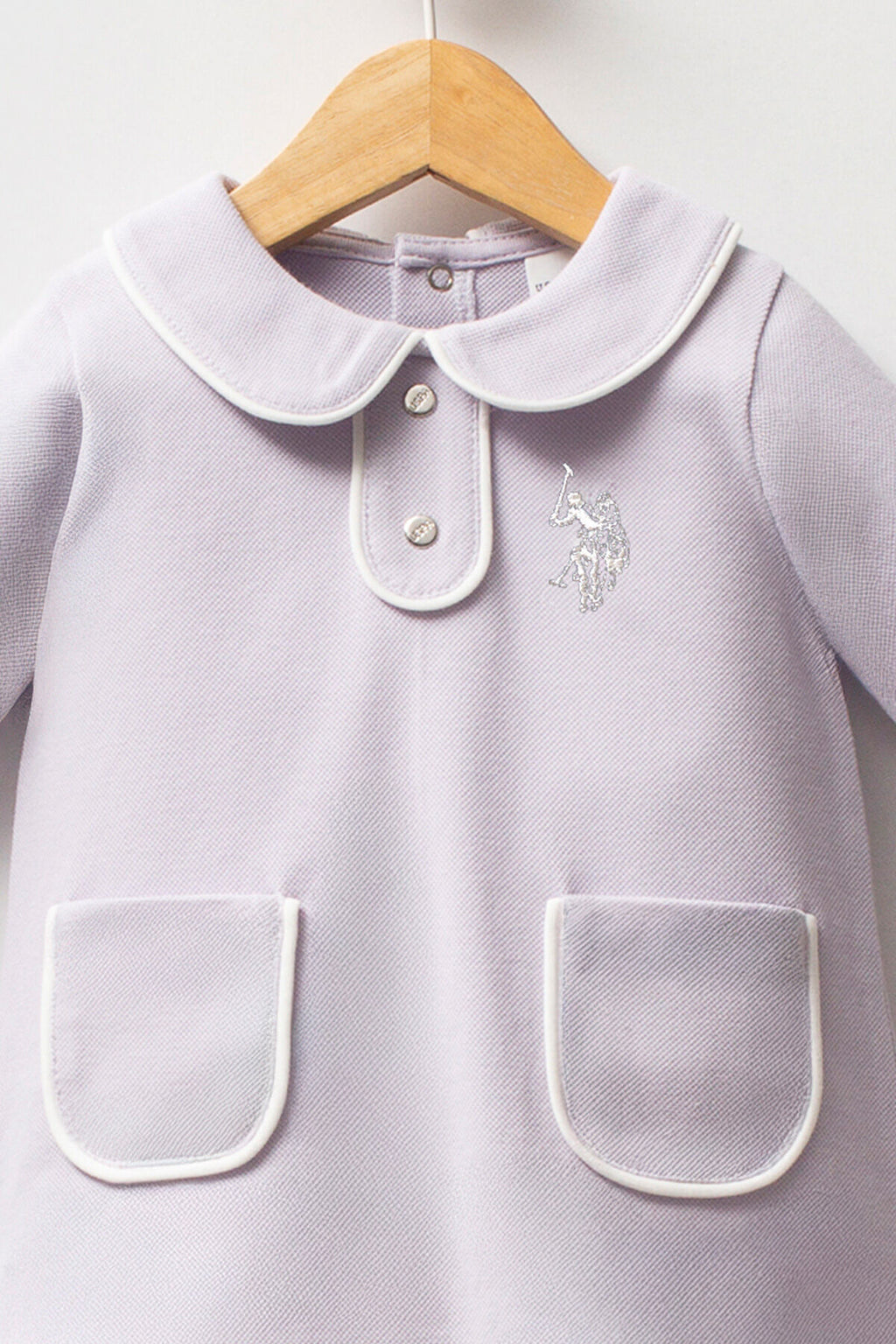 U.S.POLO ASSN KIZ BEBEK PİKE ELBİSE