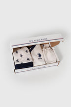 U.S. Polo Assn. Erkek Bebek Bisiklet Yaka Pigment Baskýlý Kýþlýk Regular Fit Beyaz Hastane Çýkýþý USB2641-C-V1