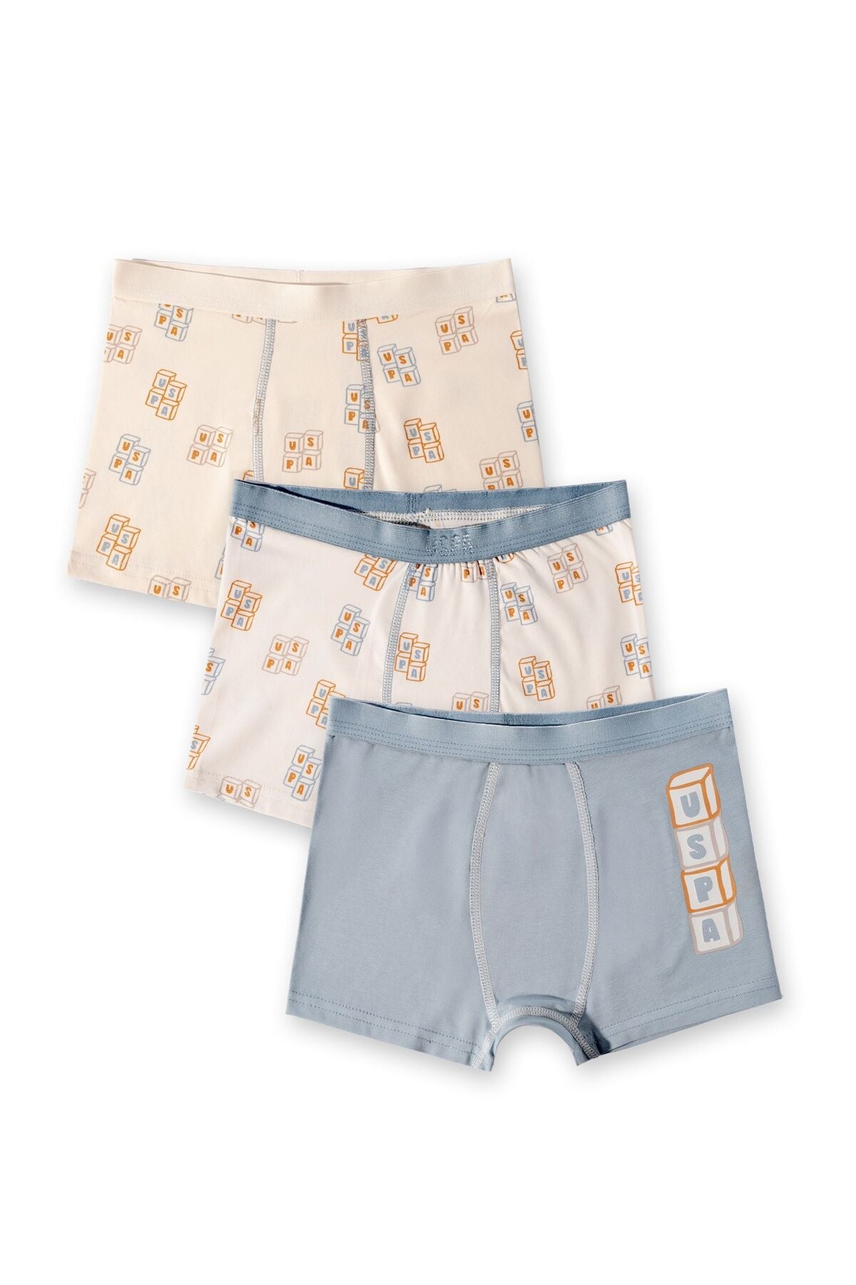 U.S. Polo Assn. Erkek Çocuk Kışlık Regular Fit Krem Boxer US2243-C-V1 Ürün ana görseli