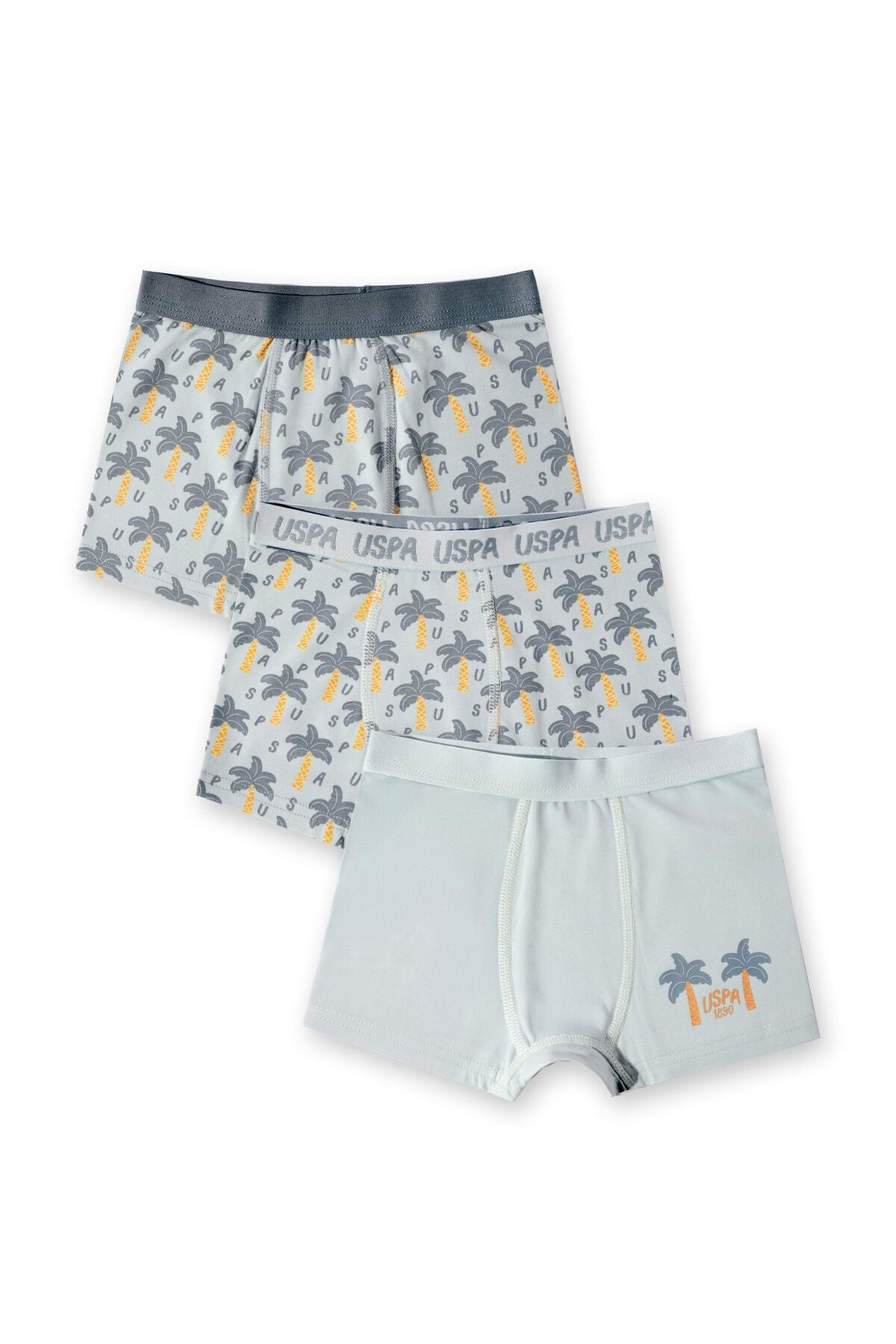 U.S. Polo Assn. Erkek Çocuk Kışlık Regular Fit Yeşil Boxer US2241-C-V1 Ürün ana görseli