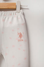 U.S. Polo Assn. Kız Bebek Kışlık Regular Fit Beyaz Bebek Takımı USB2648-C-V1